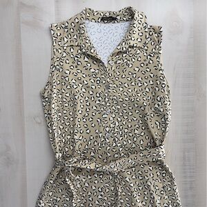 J. MCLAUGHLIN Catalina cloth dolly shirt dress animal print soft stretch S